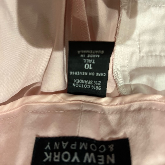 New York & Co. Ladies light pink pants. Size 10 tall.inseam 33 1/2 - Picture 5 of 7